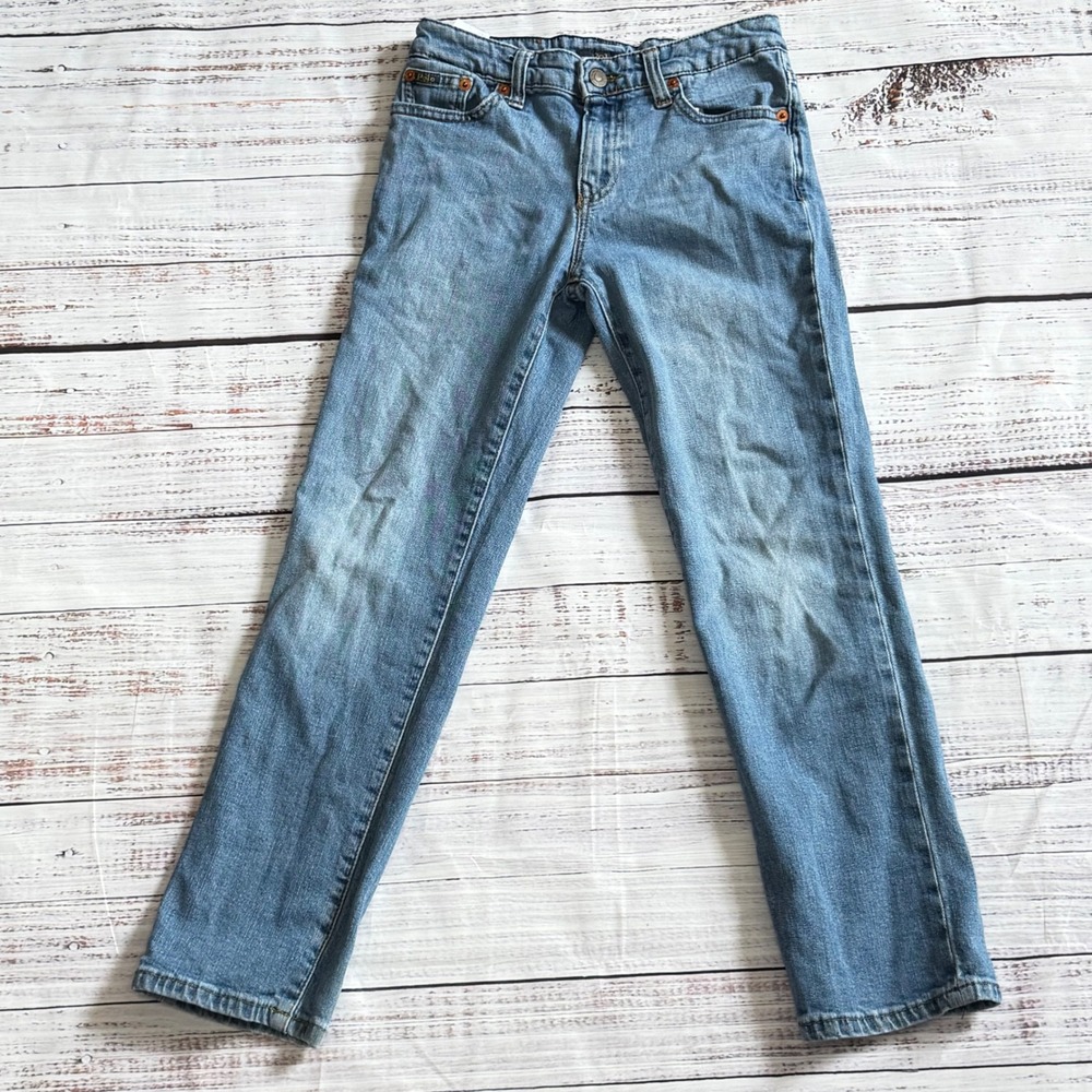 Polo Ralph Lauren Kids Light Wash Straight Leg Denim Jeans Size 10 Blue - Picture 6 of 10
